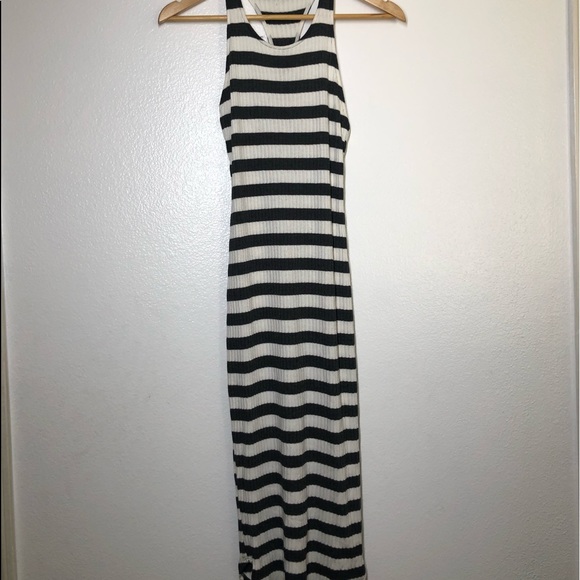 Silencio Los Angeles Black and White Striped Dress - Picture 3 of 8